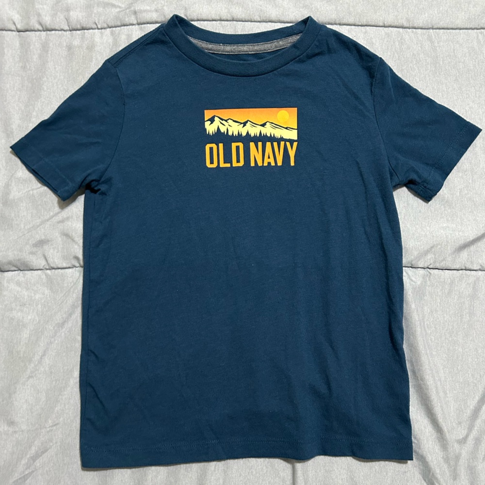 Boy’s Blue Old Navy Shirt With Logo
